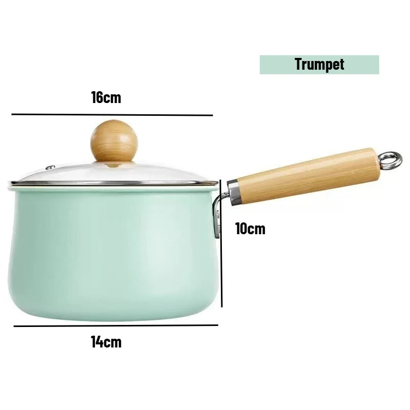 JUSTINLAU 20cm Diameter Non Stick Pan Eco-Friendly Suitable for Outdoor Use in The Home utensílios de cozinha cooking pot