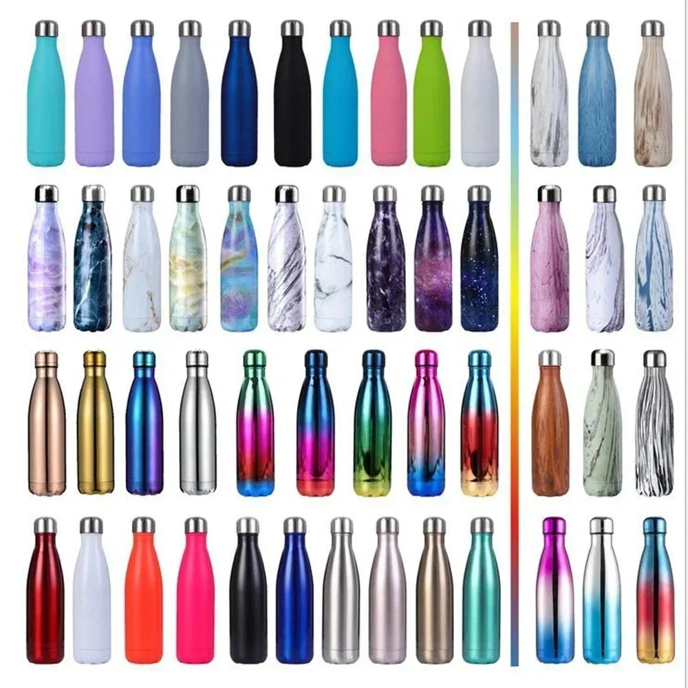 500/1000ml Double-Wall Insulated Vacuum Flask Stainless Steel Thermos Water Bottle Cola Water Beer for Sport Bottle