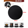 LMETJMA Fire Pit Mat Under Grill Mat Round Grill Mat Fireproof Under Grill Mat Oil-Proof Waterproof BBQ Pad for Deck JT334