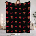 Kawaii Hellos Cat Knee Blanket for Living Room Decorative Bed Blankets Bedroom Decoration Home Bedspread the Sofa Throw Winter