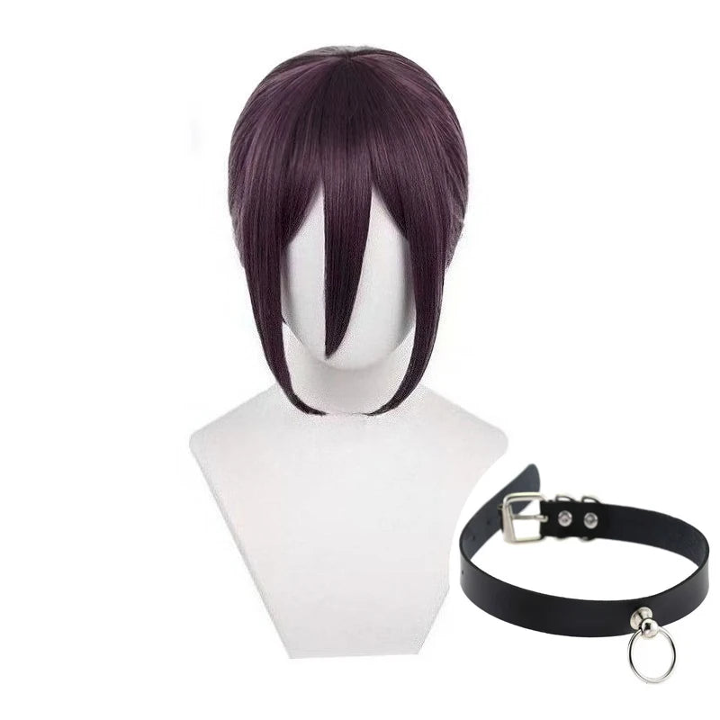 Chainsaw Man Reze Cosplay Wig Synthetic Short Straight Wig Anime Coser Cute Girl Heat Resistant Fiber High Quality Wig Halloween