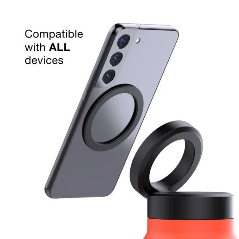 JUSTINLAU Portable Thermos Cup with Magnetic Holder Stainless Steel Double Layer Vacuum Flask Sport Cup Travel Mug Insulated Cup