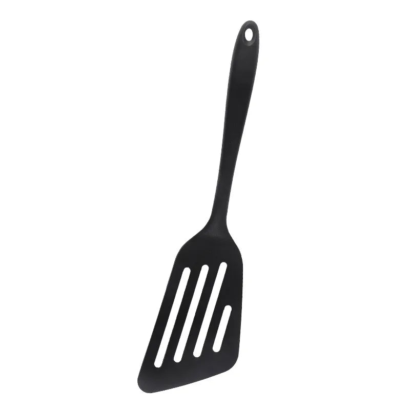 1PCS Kitchen non-stick silicone spatula fried fish and egg cooking leak-resistant spatula high temperature silicone kitchenware