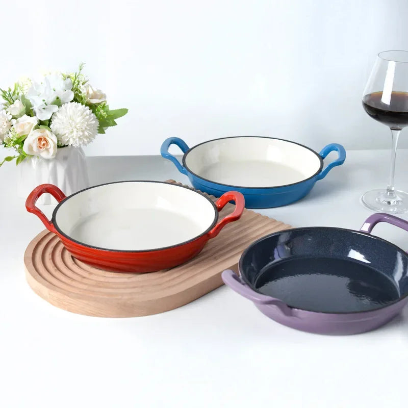 Double Ear Thickening Non-stick Pan Lightweight Household Omelette Pan for Gas Stove And Induction Cooker Universal Use