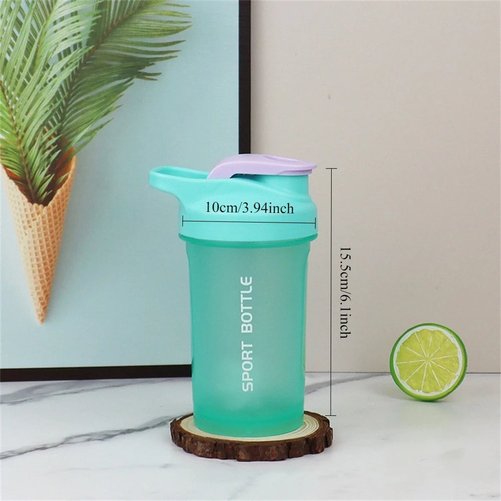 Portable 300ml Protein Powder Shaker Bottle Mixing Cup with Scale  LeakProof Water Bottle for Gym Outdoor Fitness Training Sport