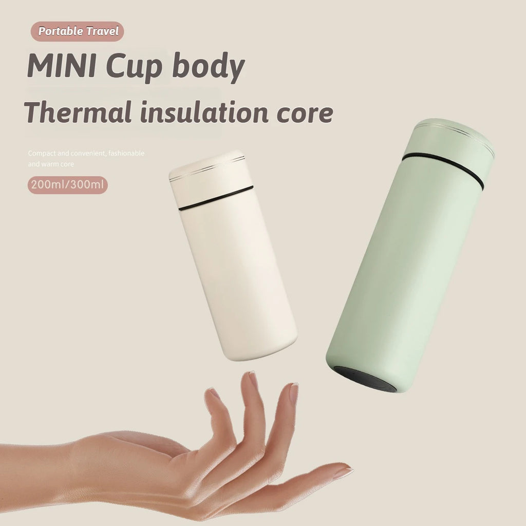 Mini Thermos Cup 200ml/300ml Pocket Cup 316 Stainless Steel Thermal Coffee Mug Vacuum Flask Insulated Hot Water Bottle Kids Gift