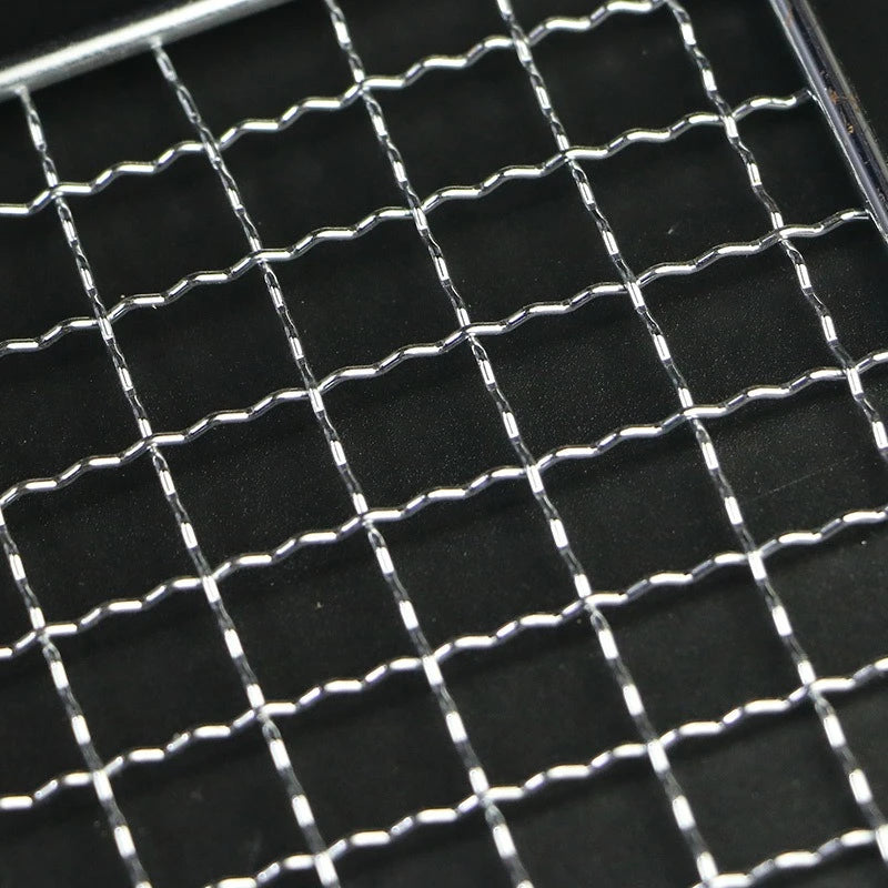 304 Stainless Steel BBQ Mesh Non Stick Grilling Basket Grill Mesh Mat Meat Vegetable Steak Picnic Party Barbecue Tool