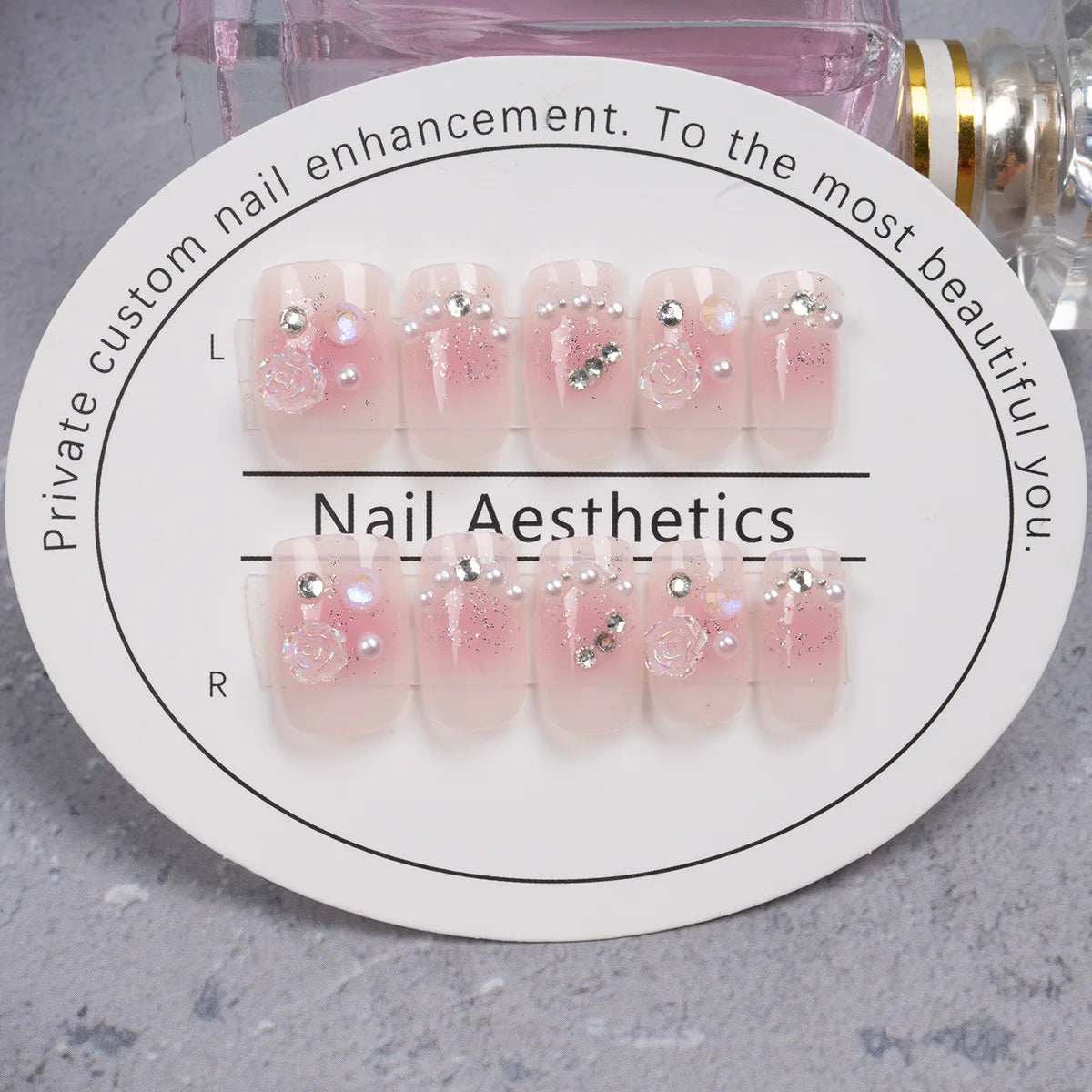 24 PCs Fake Nails with 1 Nail Glue and 1 Nail File