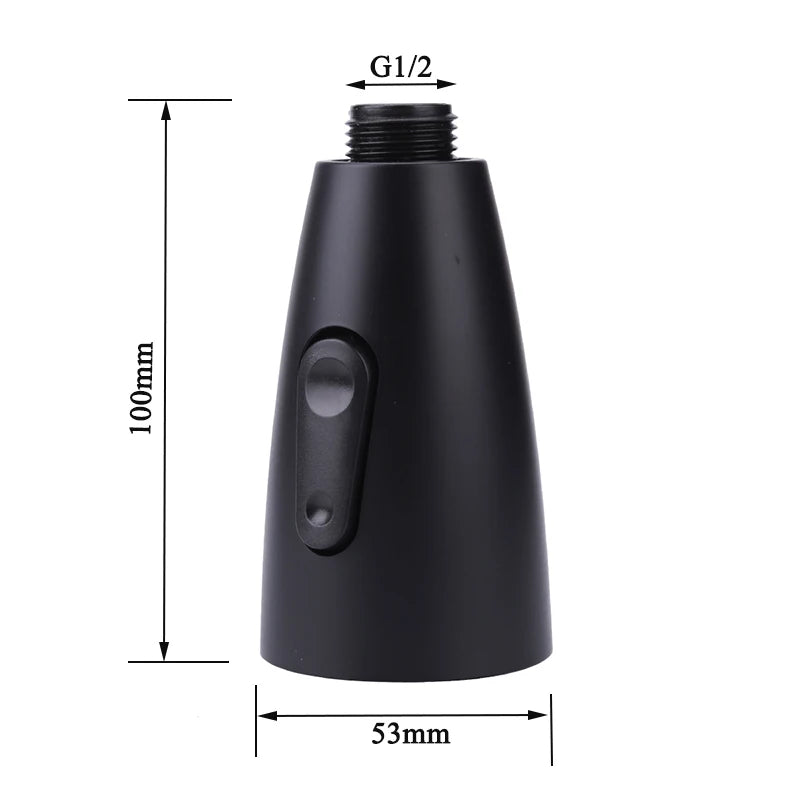 Faucet Sprayer Head Tap Black Faucet Head Home Household Kitchen Nozzle Durable