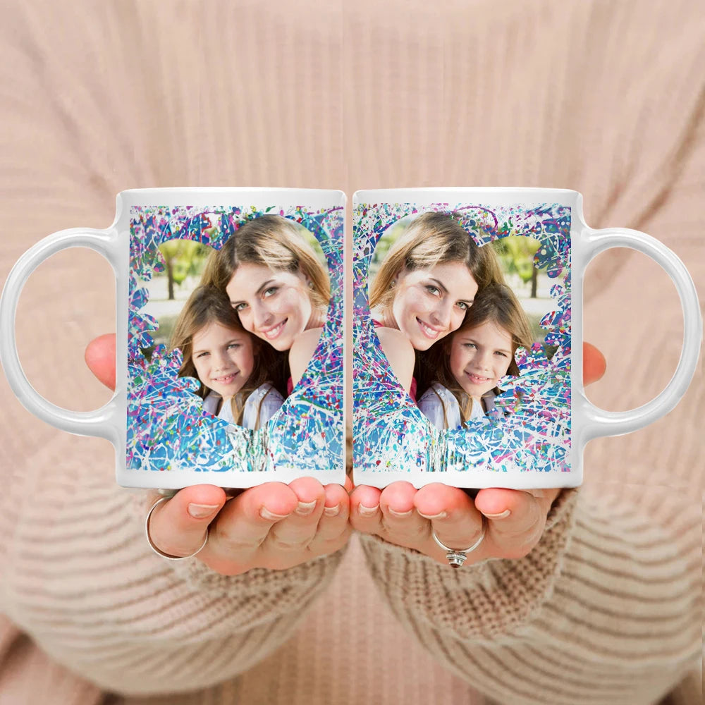 Personalized Photo Mug, Customize Family, Kids,Lovers,Logo, Text, Dog, Cat ,photos Mugs, Tea Milk Cup, Mother's Day Gift