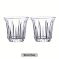 2 Pack Espresso Cups, Clear Glass Cups for Coffee, Coffee Mugs Glasses Espresso Accessories in Kitchen/Office/Bar, Easy to Clean