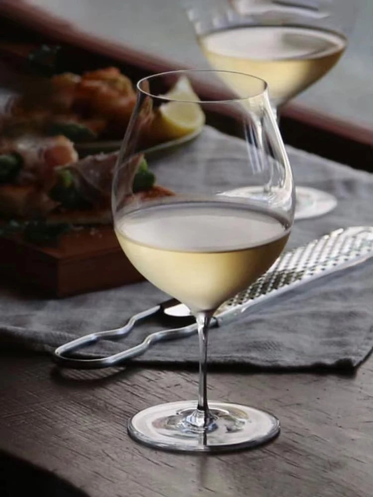 430ML Japanese Kimura Tulip Goblet Ultrathin Crystal Wine Glass Handmade Ultra Thin Aperitif Sparkling Wine Glass Soda Drink Cup