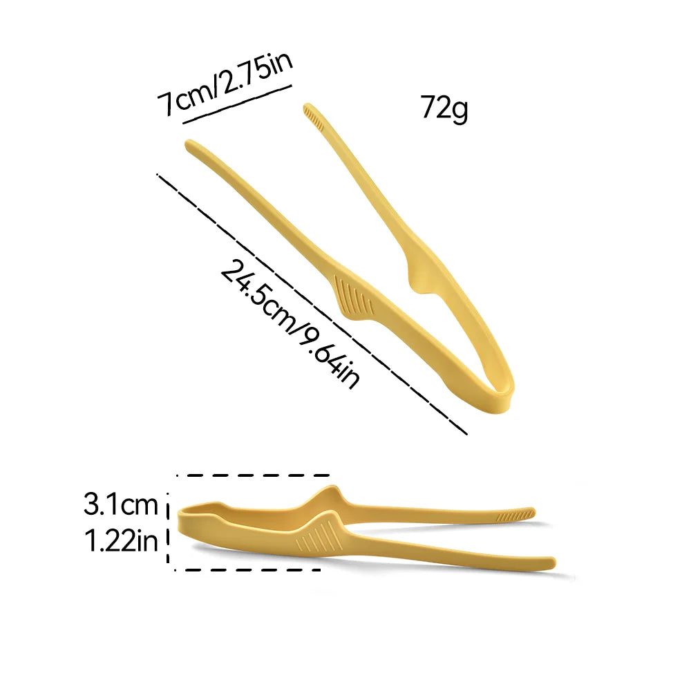 1/4Pcs Food Tongs BBQ Tweezer Clip Silicone Portable for Picnic Barbecue Cooking Kitchen Tongs Kitchen Utensils Accesorios