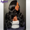 Ombre Red Roots Colored 13x6 HD Lace Frontal Wigs Body Wave Human Hair Wigs 220% Density 6X4 Pre Plucked Glueless Wigs for Women
