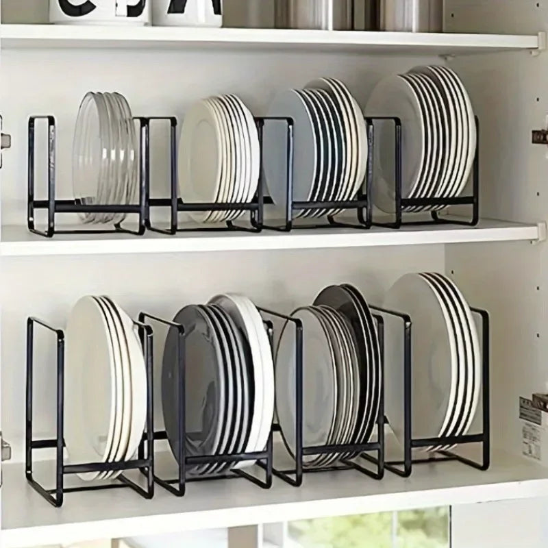 Stainless Steel Accessory Kitchen Cabinet and Storage Shelf Vertical Cookings Utensil Holder Organizer for Plates Bowls Cups