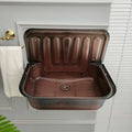 Wash Kitchen Balcony European Wash Basin Retro Bronze Plating Nostalgia Hanging Basin Bathroom Sink Model Room