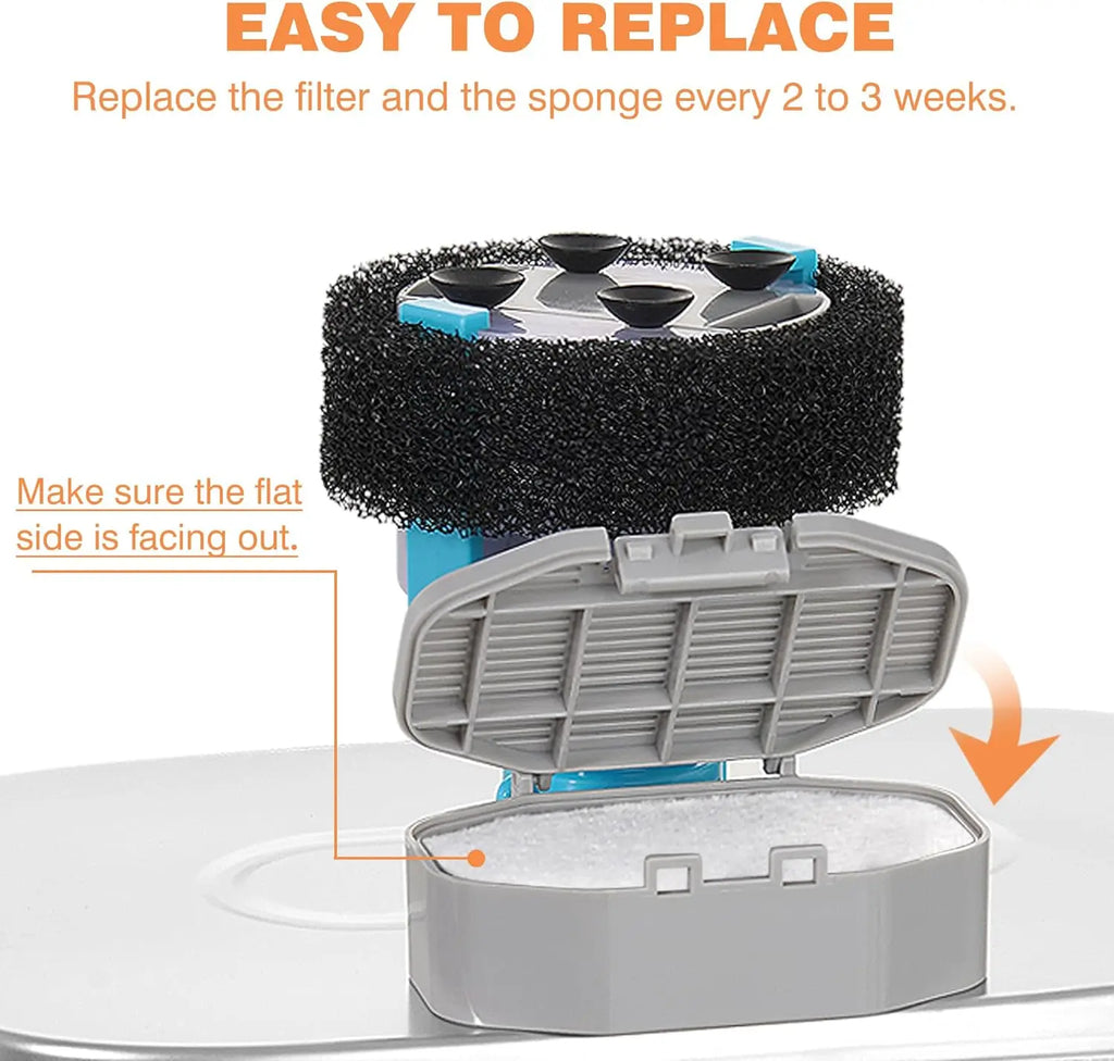 Replacement filter for cat water well stainless steel sp ender feeder pet water well activated carbon replaced filter