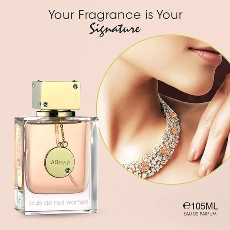 Armaf Club De Nuit for Women Eau de Parfum Spray 100 ML Lasting Floral Pheromones Perfume Cologne 3.6 Oz Original Arab Perfumes
