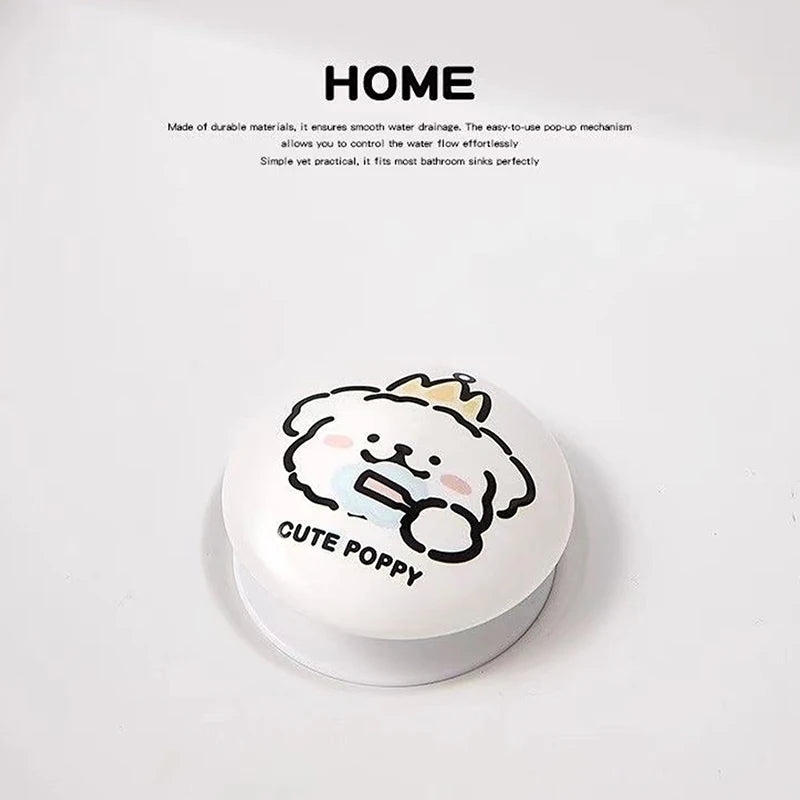 Durable Ceramics Bathroom Sink Plug Stopper Drain Stopper Anti-Odor Bathroom Sink Drain Plug Pressure Drain Filter Universal