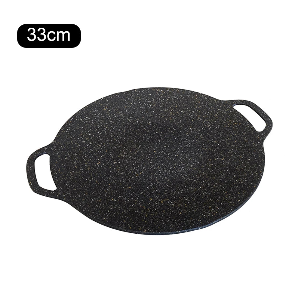 Baking Dishes Pans Non-stick Baking Tray Multi-purpose Round for Outdoor Camping Kitchen Bakeware Household Tools