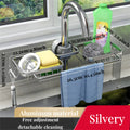 Kitchen Supplies Non Porous Detergent Storage Sponge, Two-Way Drainage Kitchen Cleaning Supplies Cloth Storage Rack