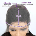 Brown Straight Short Bob Wig 13x4 4x4 HD Lace Frontal Wigs 100% Human Hair Preplucked For Black Woman #4 Color 14 16 Inch