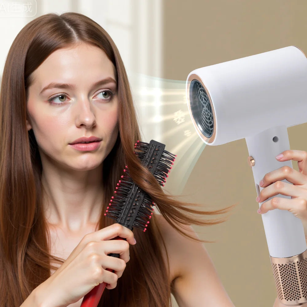 10 Piece Black Hair Dryer Set Hair Care Tools, Home Hair Salon Hair Dryer Multi-Speed Adjustable Blow Drying Hair Styling
