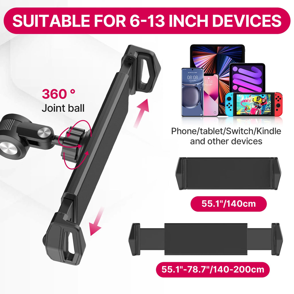 Ulanzi VIJIM HP006 Tablet Holder iPad Stand Desk Mount for Smartphone iPad Pro Air with Flexible Arm 360°Adjustable Tablet Mount