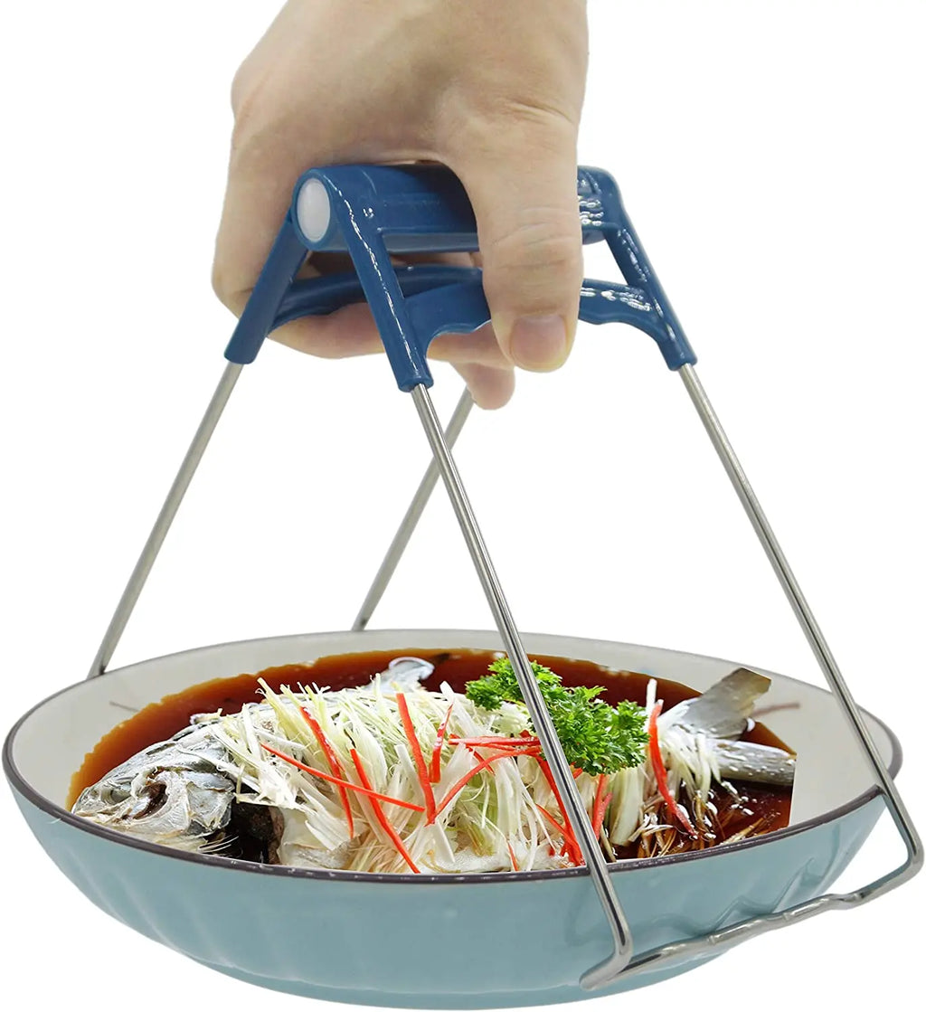 4PCS Bowl Clip Gripper Clips Retriever Tongs for Lifting Hot Dishs Bowl Pot Pan Plate from Instant Pot Microwave Oven Air Fryer