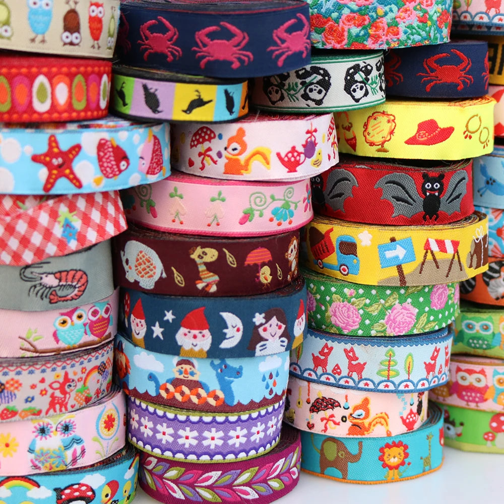 10 YARD 5/8" Inch 16MM Animal Cartoon Ribbon Decorative Dog Leash Lace