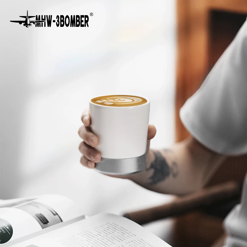 MHW-3BOMBER Cera Coffee Cup 240ml Morandi Color Ceramic Coffee Mugs Ceramic Metallic Color Clash Water Cup Drinking Kitchen Tool