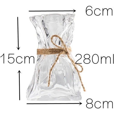 280ml Creative Pleating Cocktail Glasses for Bar Glassware Wine Glass Restaurant Juice Coffee Cup Vase Ornaments Cocktail Tool