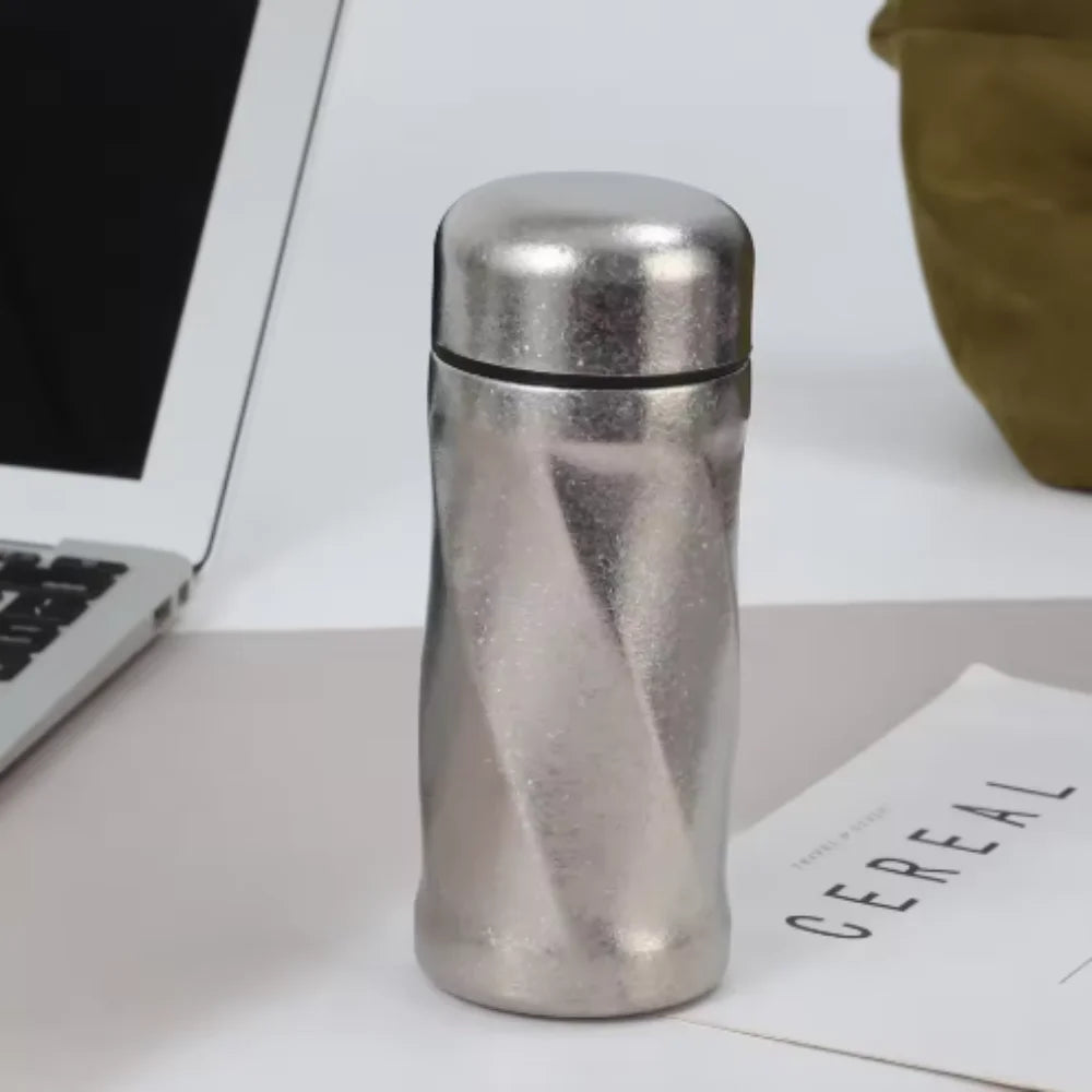 200ML Mini Titanium Thermos Bottle Portable Pure Titanium Vaccum Insulated Bottle Thermal Coffee Mug Travel Cup