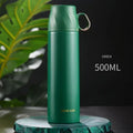 JUSTINLAU 500ML Thermos Cup 304 Stainless Steel Vacuum Thermal Water Bottle Portable Household Office Travel Business Tea Cups