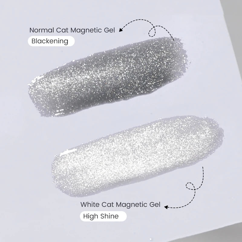 UR SUGAR Silver Cat Magnetic Gel Nail Polish 15ml Vernis Semi Permanent Moonlight White Transparent Glass Nail Gel With Magnet