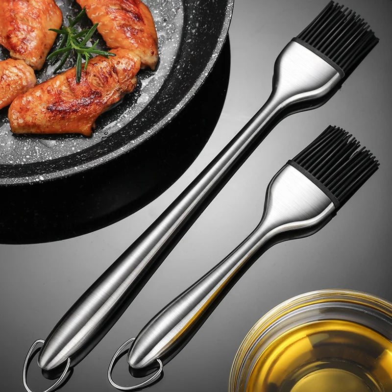 Kitchen Oil Brush Silicone Pastry Brush BBQ Grill Oil Sauce Butter Basting Brush Barbecue Cooking Brush Kitchen BBQ Accessories