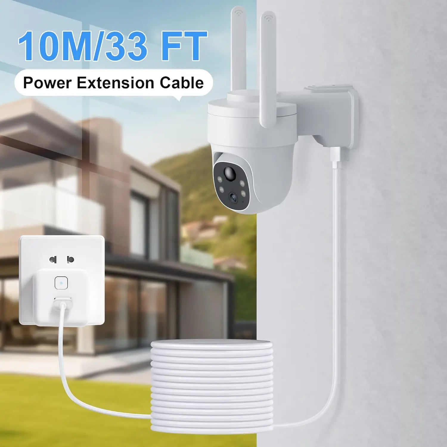 0.3/1/3/5/8/10/12M USB C Cable Long Power Extension Cord for Xiaomi Mi Camera Laptop Security Cameras Type C to C Charging Wire