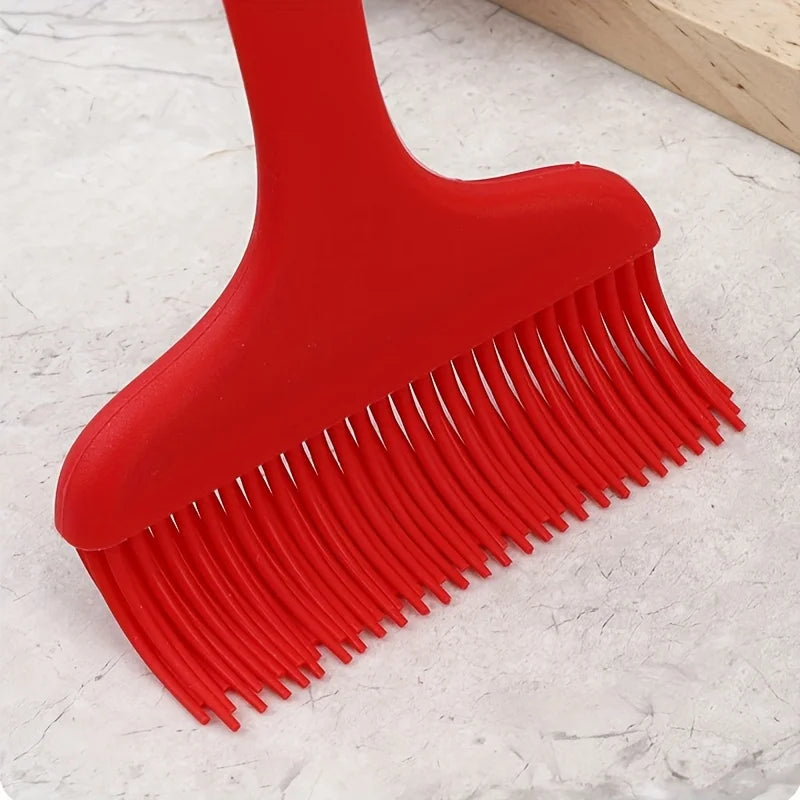 Heat Resistant Large Oil Brush BBQ Pastry Brush Silicone Basting Brush Extra Wide Basting Brush for Cooking Marinade Grilling