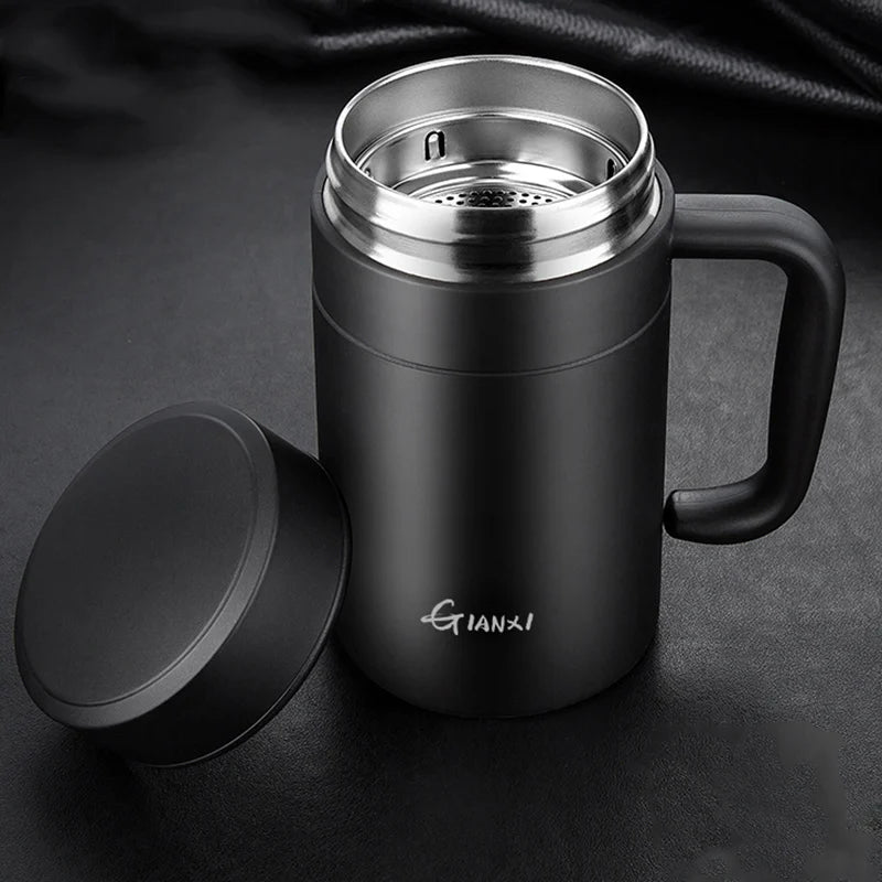 Vacuum Flask Large-capacity Stainless Steel Heat Preservation Cup Household High-grade Simple Insulation Cup