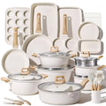 44pcs Pots and Pan Set Nonstick, Cookware Sets, Cooking Set Non Stick, Induction Cook Ware with Bakeware Set, Kitchen Knife Set