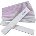 Nail file sandboard nail file for natural nails and acrylic nails, double-sided professional nail file reusable nail art gray