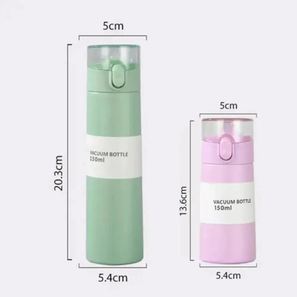 [homeeee] Ultra-Mini Insulated Water Bottle with Straw - 150ml/250ml