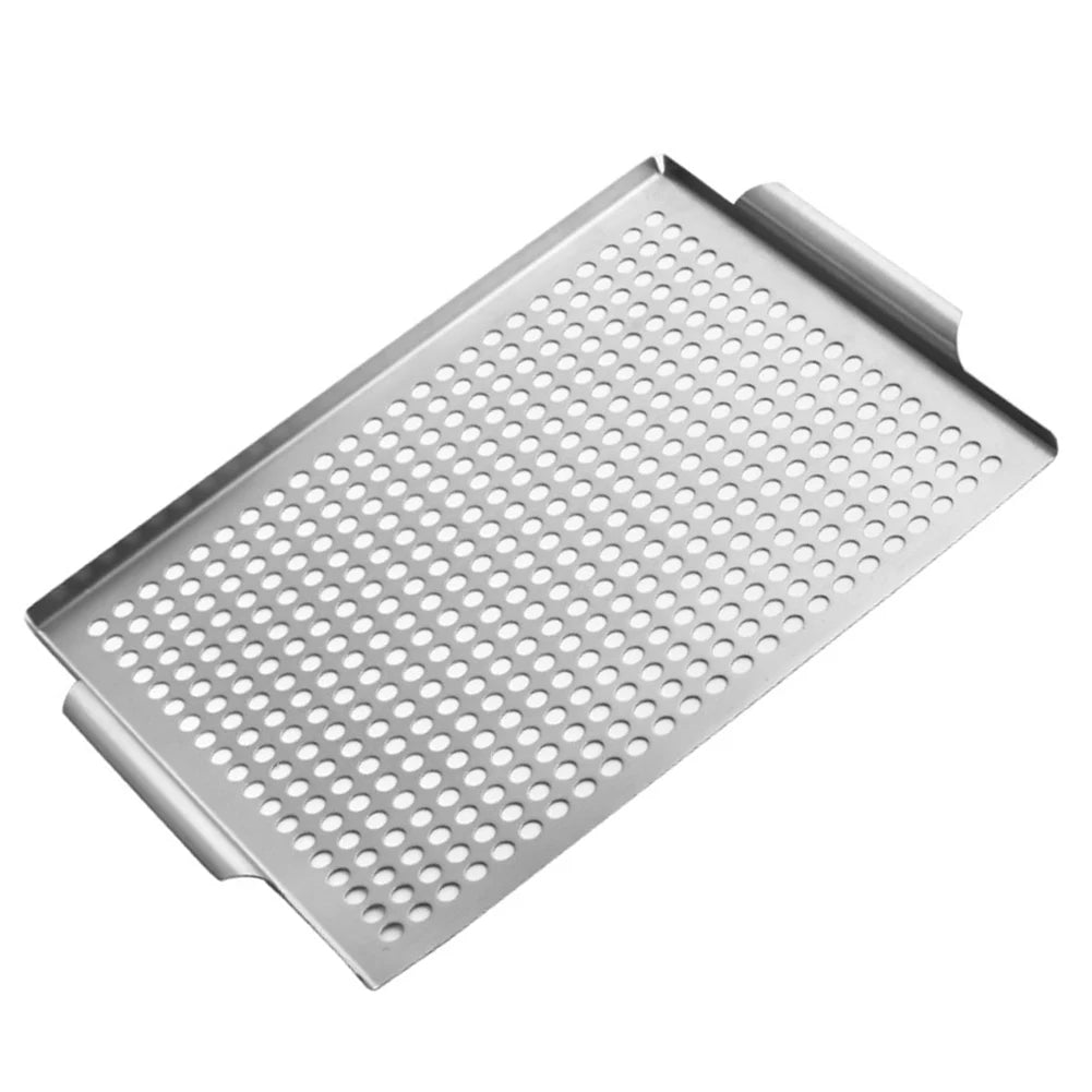 Heat-resistant Grilling Gloves Bbq Accessory Grill For Scallops 36.5*29*2.5cm Outdoor Cooking Built-in Handles