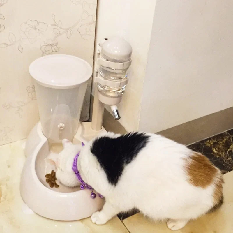Dog Can Lift Water Cup Hanging Type Non-wet Mouth Automatic Drinking Fountain Pet Vertical Feeder Bowl