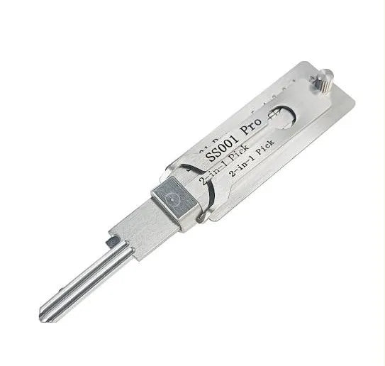 SS001 Stainless Steel Key Decoder 2 In 1 Precision Hook & Pick Set Lock Decoder O-ring Pickup Kit Maintenance Repair Hand Tools