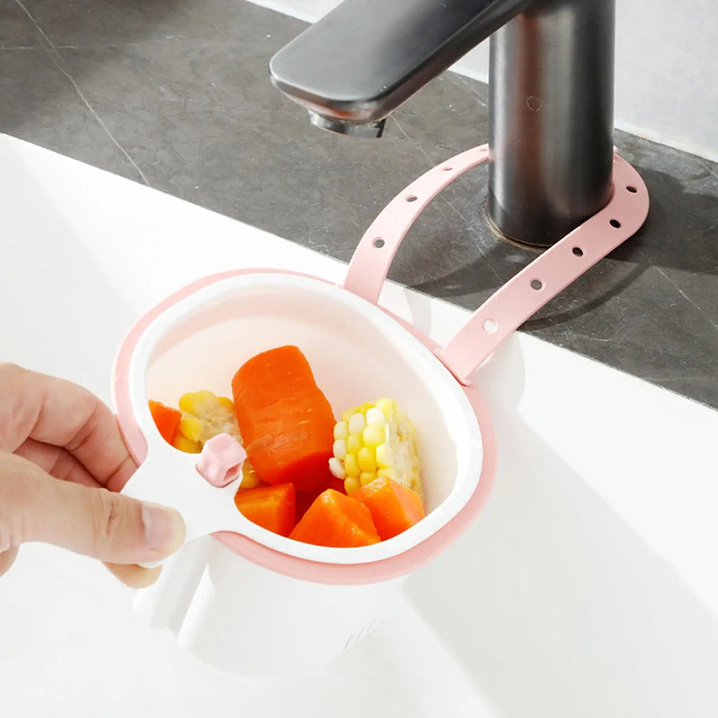New Sink Drain Strainer Basket Adjustable Kitchen Sink Organizer With Filter Vegetable Fruit Drainer Storage Rack Kitchen gadget