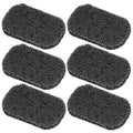 6-Pack Bar Soap Saver 4.5 x 3-Inch Dark Grey Charcoal Color