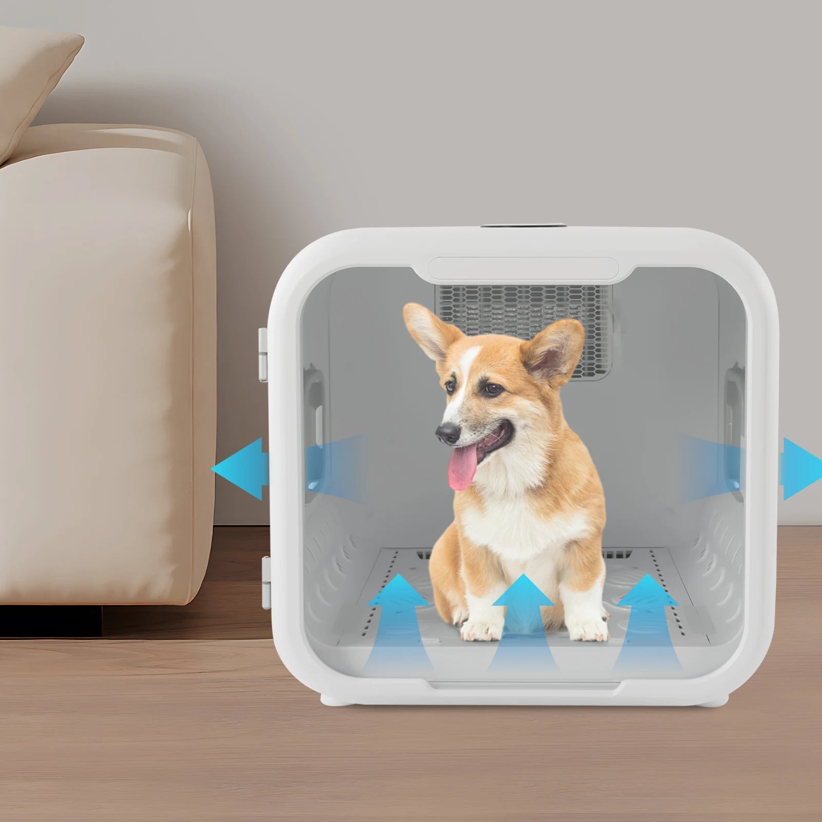 800W Pet Dryer Box Pet Grooming Hair Dryer Pet Force Dryer for Pet Hair Drying and Sanitizing Sterilization for 2-3 Cats
