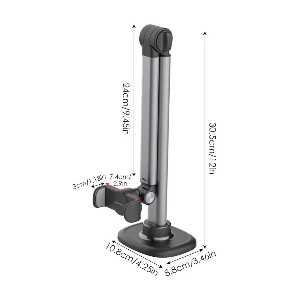 Overhead Mobile Phone Mount Tripod Holder 360 Degree Rotating Aluminum Desktop Stand For Vlogging Photography Online