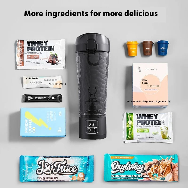 New In Auto Mixing Cup 3 speed Power Electric Shaker Bottle For milkshake Coffee Protein Shakes Fitness Blender Kitchen Outdoor